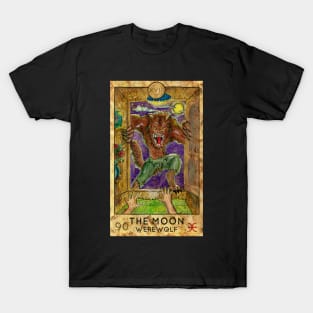 The Moon. Major Arcana Tarot Card. T-Shirt